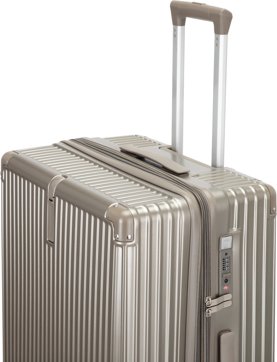 Kreta Reiskofferset 3-delig - 39, 65 & 93 liter - Handbagage en Ruimbagage - Lichtgewicht & Uitbreidbaar - USB-Oplaadpoort, Cuphouder & TSA Slot