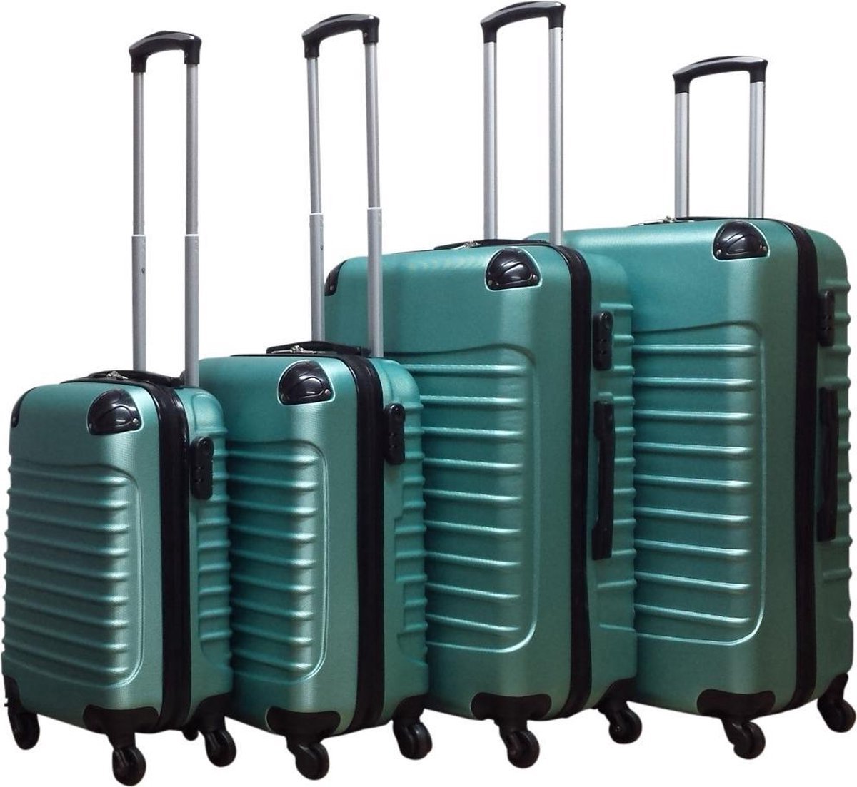 Kofferset Vierkant Travelerz 4-delig ABS
