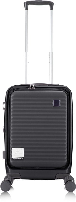 Praag Reiskoffer S - 39L - 55x35x20 cm - Handbagage Harde Koffer - Laptopvak & Uitbreidbare Opbergruimte - TSA Slot & 360° Wielen - Ideaal Voor Vliegtuig en Zakenreizen