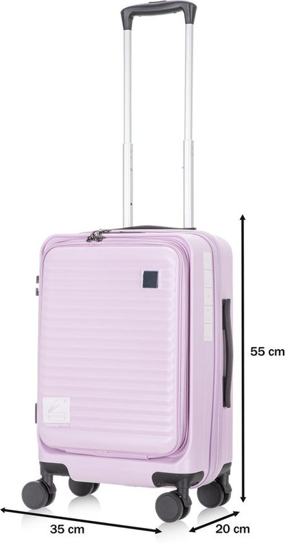 Praag Reiskoffer S - 39L - 55x35x20 cm - Handbagage Harde Koffer - Laptopvak & Uitbreidbare Opbergruimte - TSA Slot & 360° Wielen - Ideaal Voor Vliegtuig en Zakenreizen