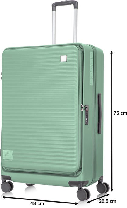Praag Reiskofferset 2-delig - 65L & 93L - Ruimbagage - Lichtgewicht & Uitbreidbare Opbergruimte - Laptopvak & TSA Slot - Perfect Voor Vakanties en Zakenreizen