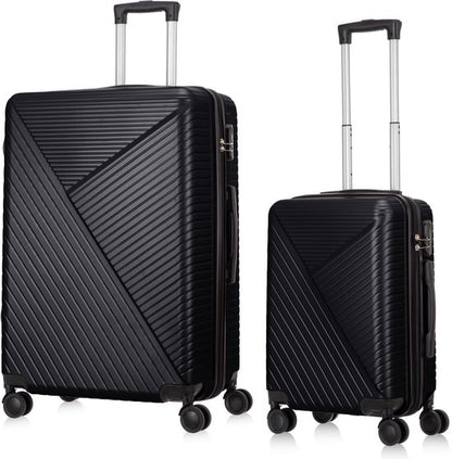 Ibiza Reiskofferset 2-delig - 39 en 93 liter - Handbagage en Ruimbagage - Met Ingebouwd TSA Slot - Voor Vakanties en Weekendtrips