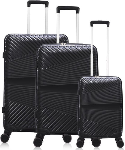 Mallorca Reiskofferset 3-delig - 39, 65 en 93 liter - Handbagage en Ruimbagage - Met Ingebouwd TSA Slot - Voor Vliegtuig en Lange Vakanties