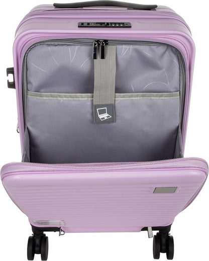 Praag Reiskoffer S - 39L - 55x35x20 cm - Handbagage Harde Koffer - Laptopvak & Uitbreidbare Opbergruimte - TSA Slot & 360° Wielen - Ideaal Voor Vliegtuig en Zakenreizen