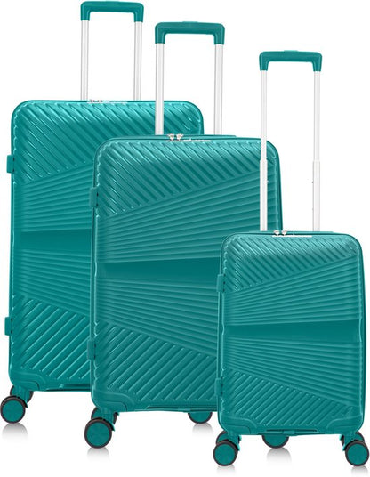 Mallorca Reiskofferset 3-delig - 39, 65 en 93 liter - Handbagage en Ruimbagage - Met Ingebouwd TSA Slot - Voor Vliegtuig en Lange Vakanties