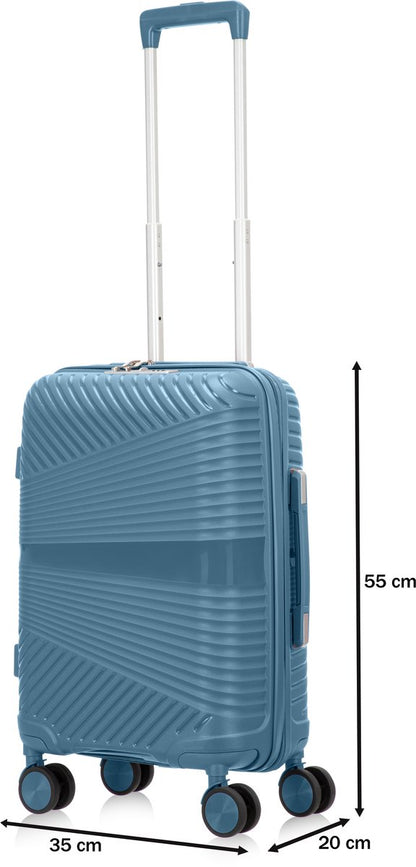 Mallorca Reiskofferset 2-delig - 39 en 93 liter - Handbagage en Ruimbagage - Met Ingebouwd TSA Slot - Voor Vakanties en Weekendtrips
