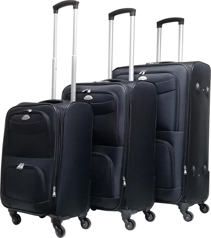 Travelerz 3 delige Stoffen Kofferset - Expandable