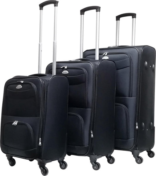 Travelerz 3 delige Stoffen Kofferset - Expandable